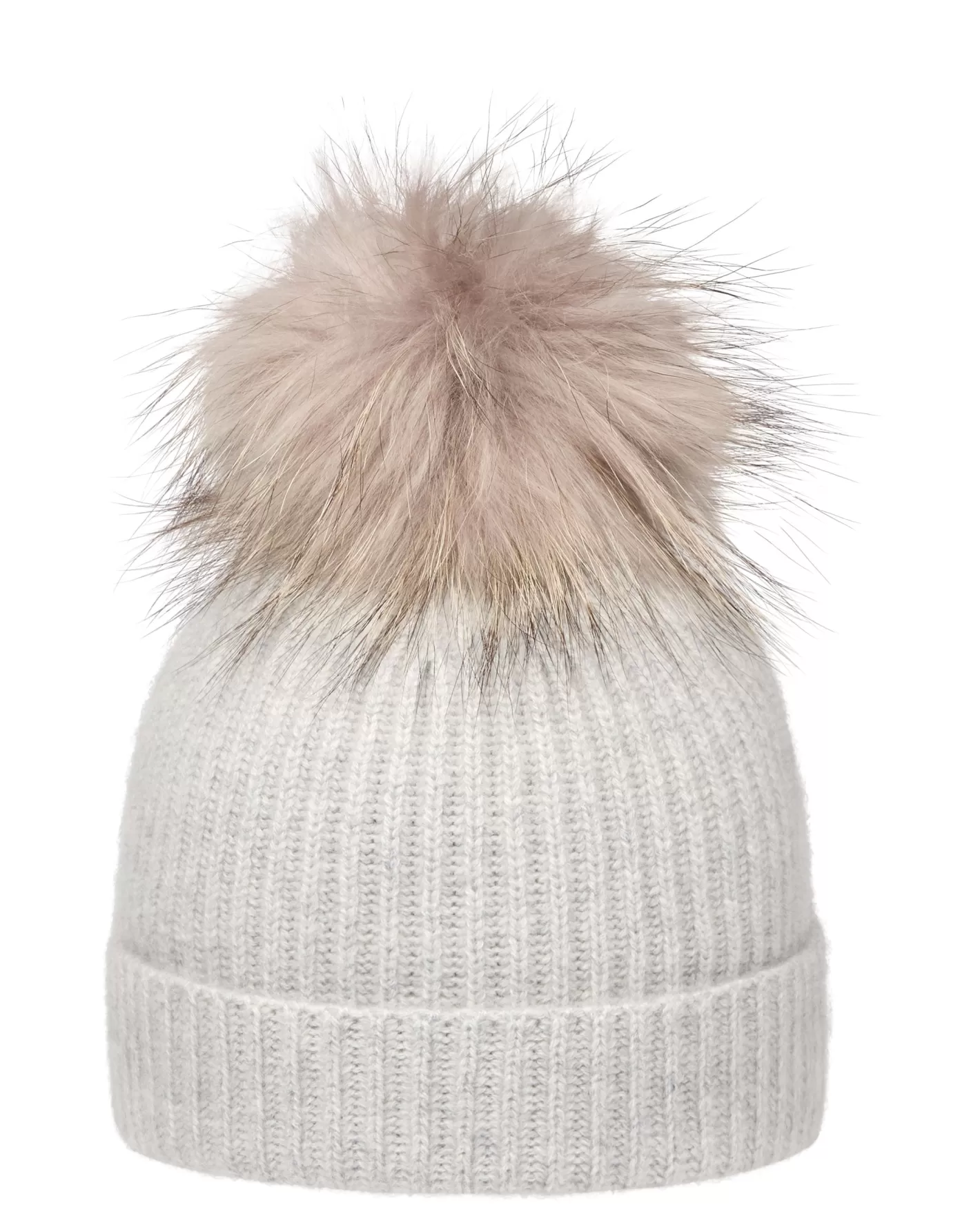 N.Peal Unisex Ribbed Cashmere Hat With Detachable Pom*Women Fur Trim Accessories | Hats