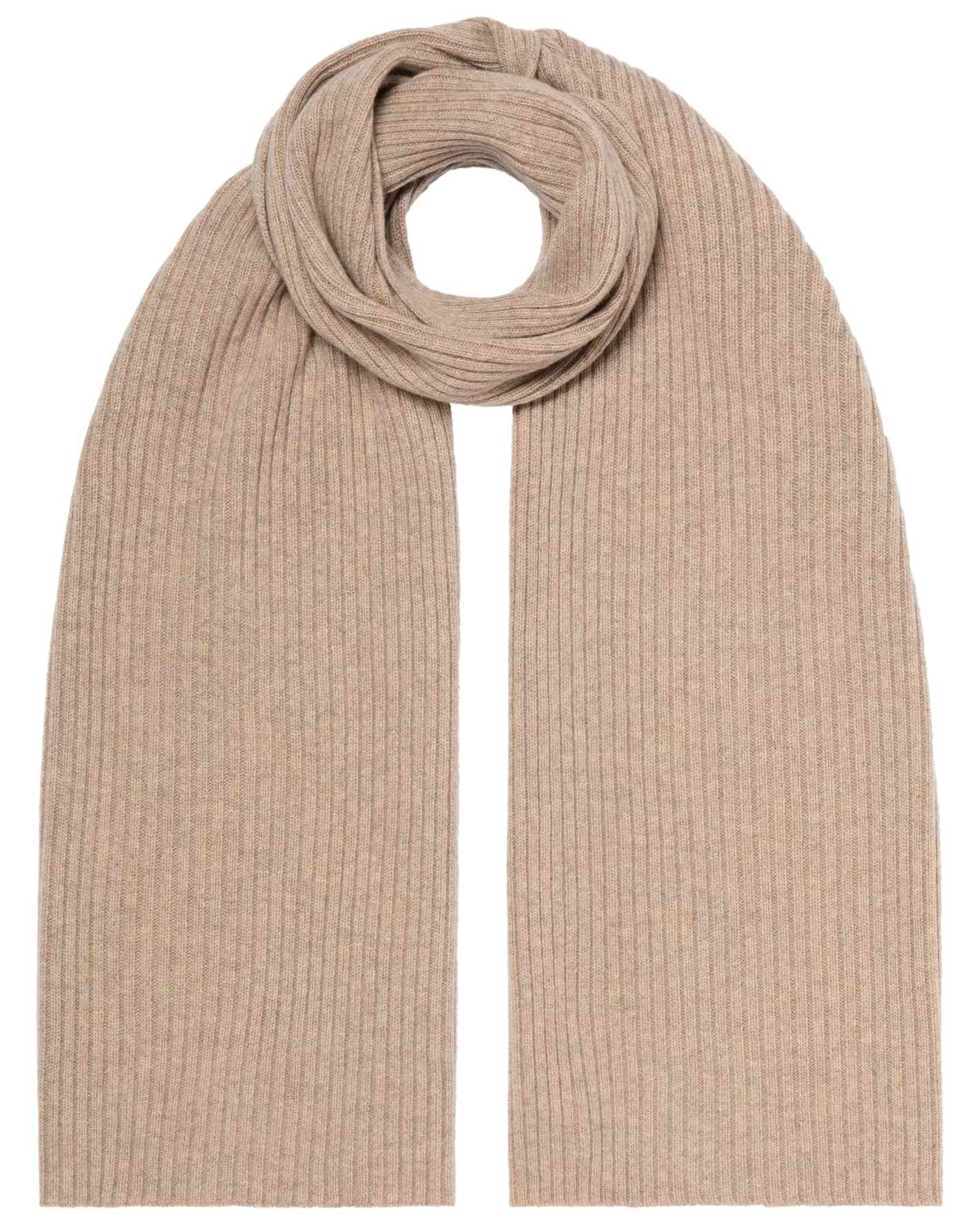 N.Peal Unisex Short Ribbed Cashmere Scarf*Women Scarves | Cashmere Scarves