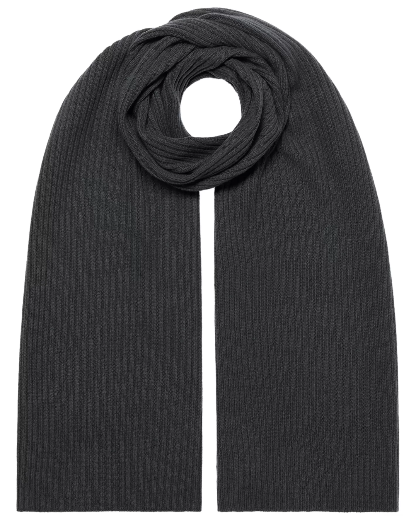 N.Peal Unisex Short Ribbed Cashmere Scarf*Women Scarves | Cashmere Scarves