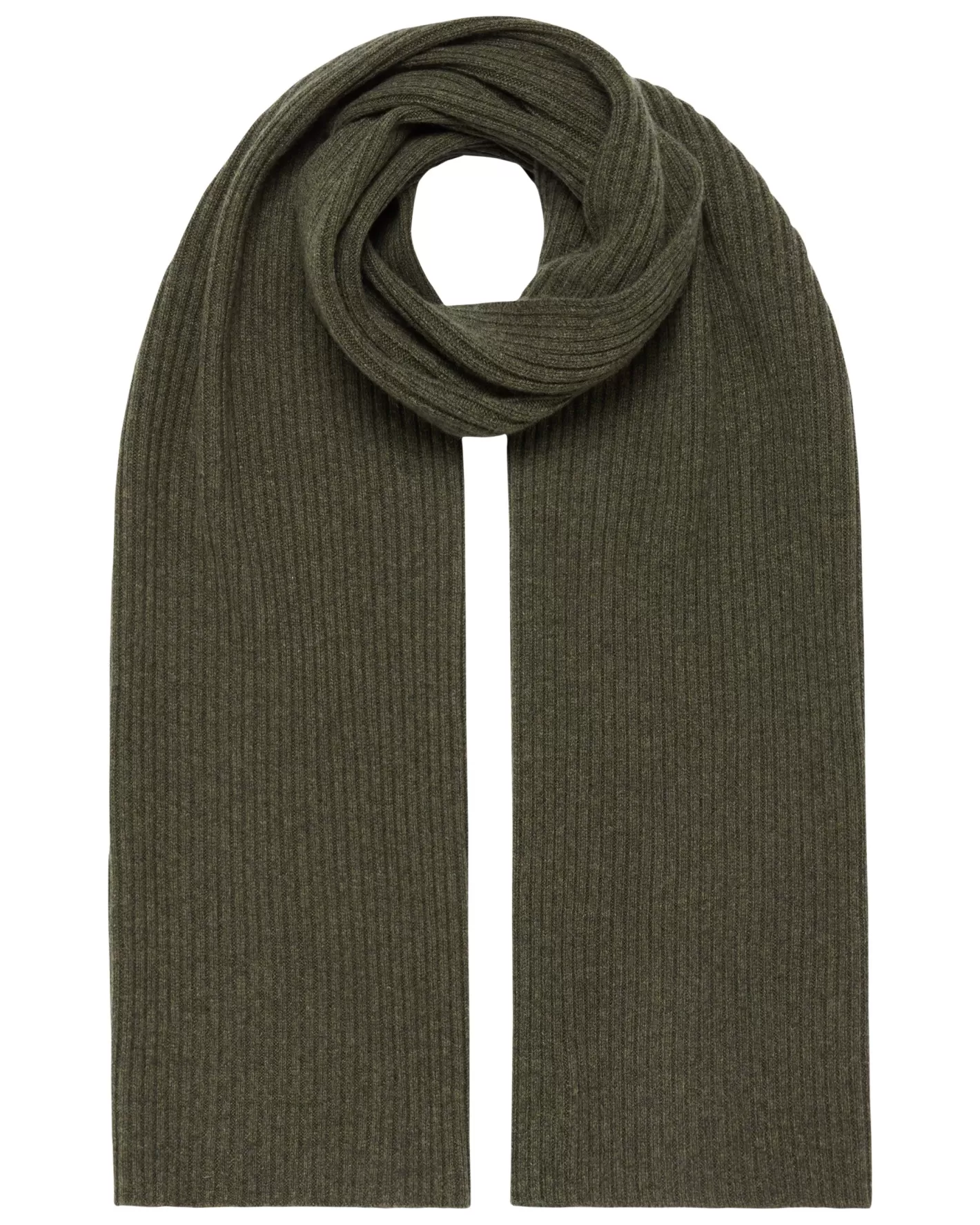 N.Peal Unisex Short Ribbed Cashmere Scarf*Women Scarves | Cashmere Scarves