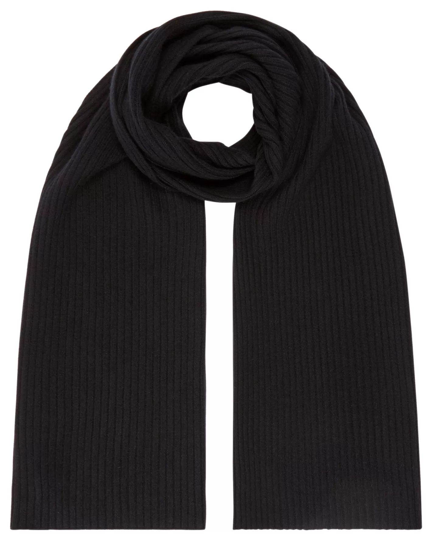 N.Peal Unisex Short Ribbed Cashmere Scarf*Women Scarves | Cashmere Scarves