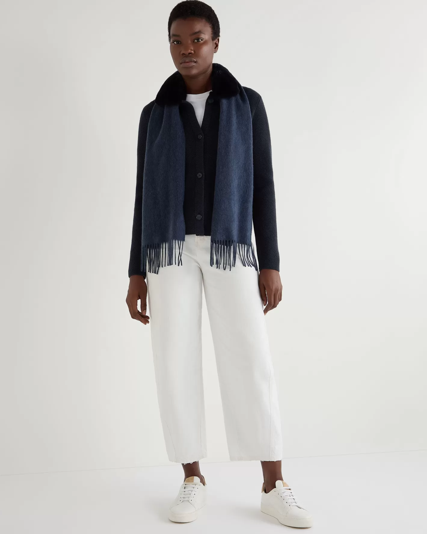 N.Peal Unisex Woven Cashmere Scarf*Women Scarves | Cashmere Scarves