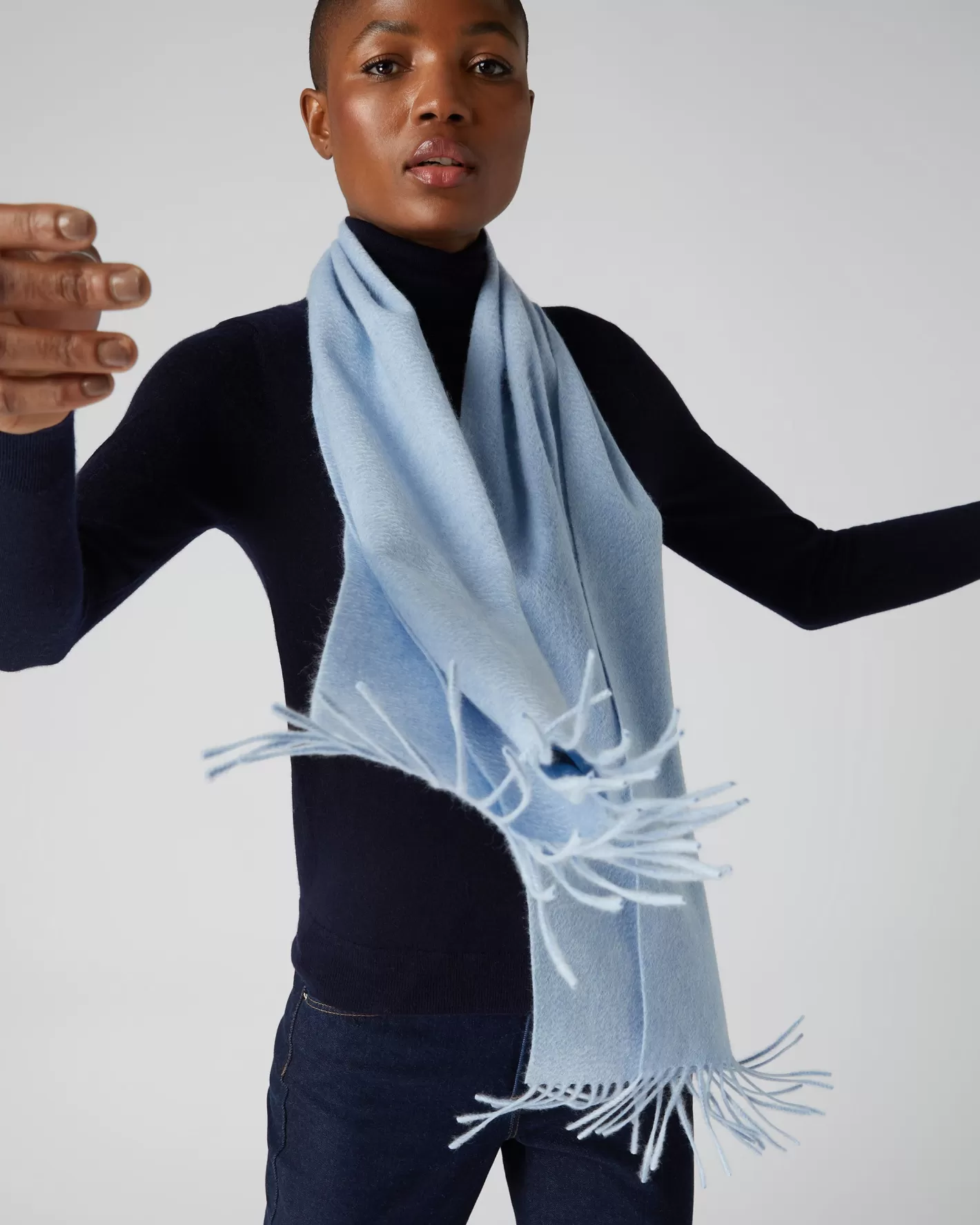 N.Peal Unisex Woven Cashmere Scarf*Women Scarves | Cashmere Scarves