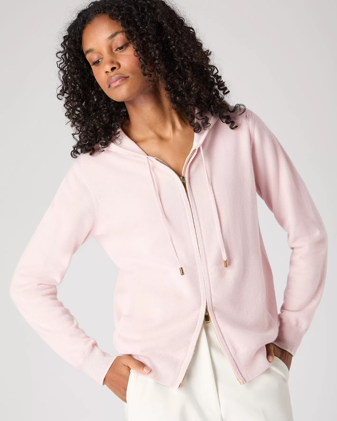 N.Peal Women's Ada Cashmere Hoodie*Women Pink | Loungewear