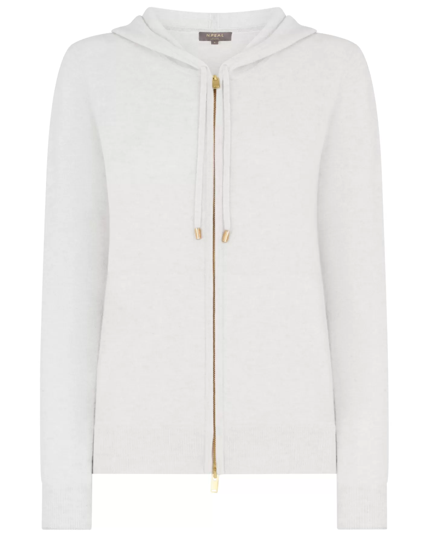 N.Peal Women's Ada Cashmere Hoodie*Women Natural | Light Grey