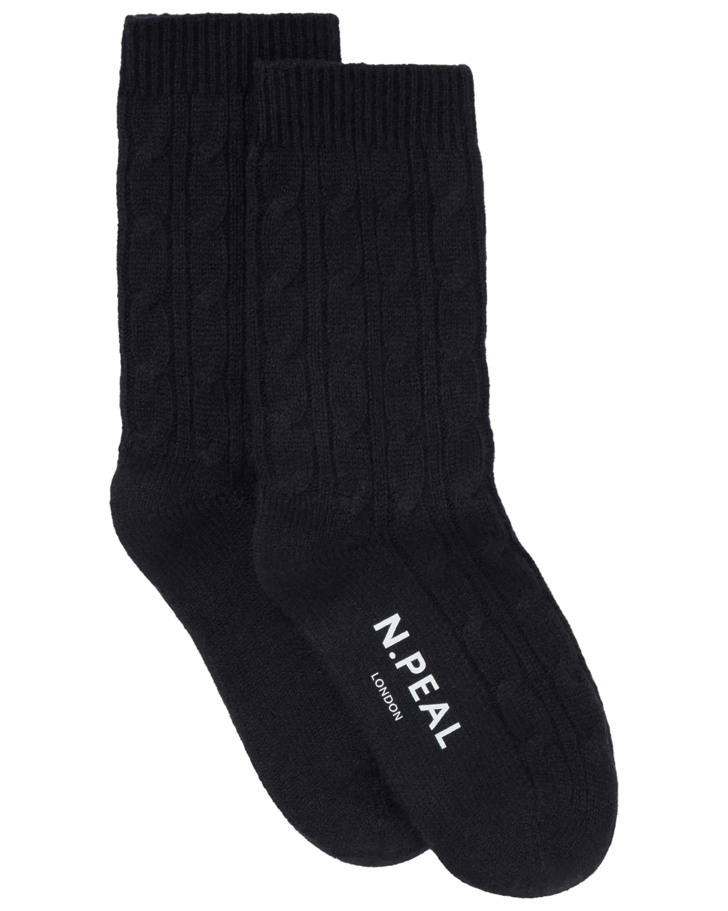 N.Peal Women's Cable Cashmere House Socks*Women Slippers & Socks | Gloves