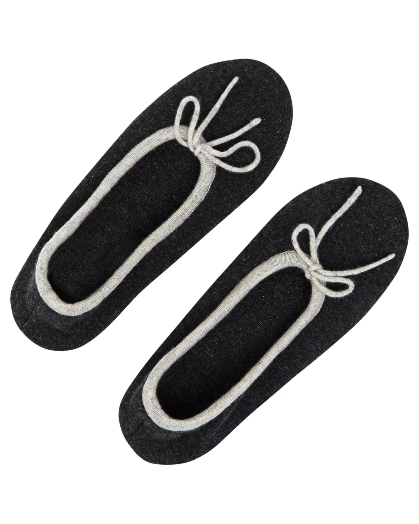 N.Peal Women's Contrast Trim Cashmere Slippers*Women Homeware | Slippers & Socks