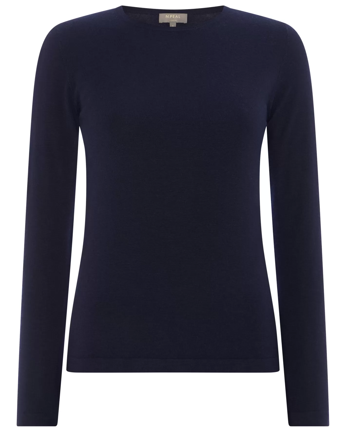 N.Peal Women's Eden Superfine Cashmere Round Neck Top*Women Navy | Blue