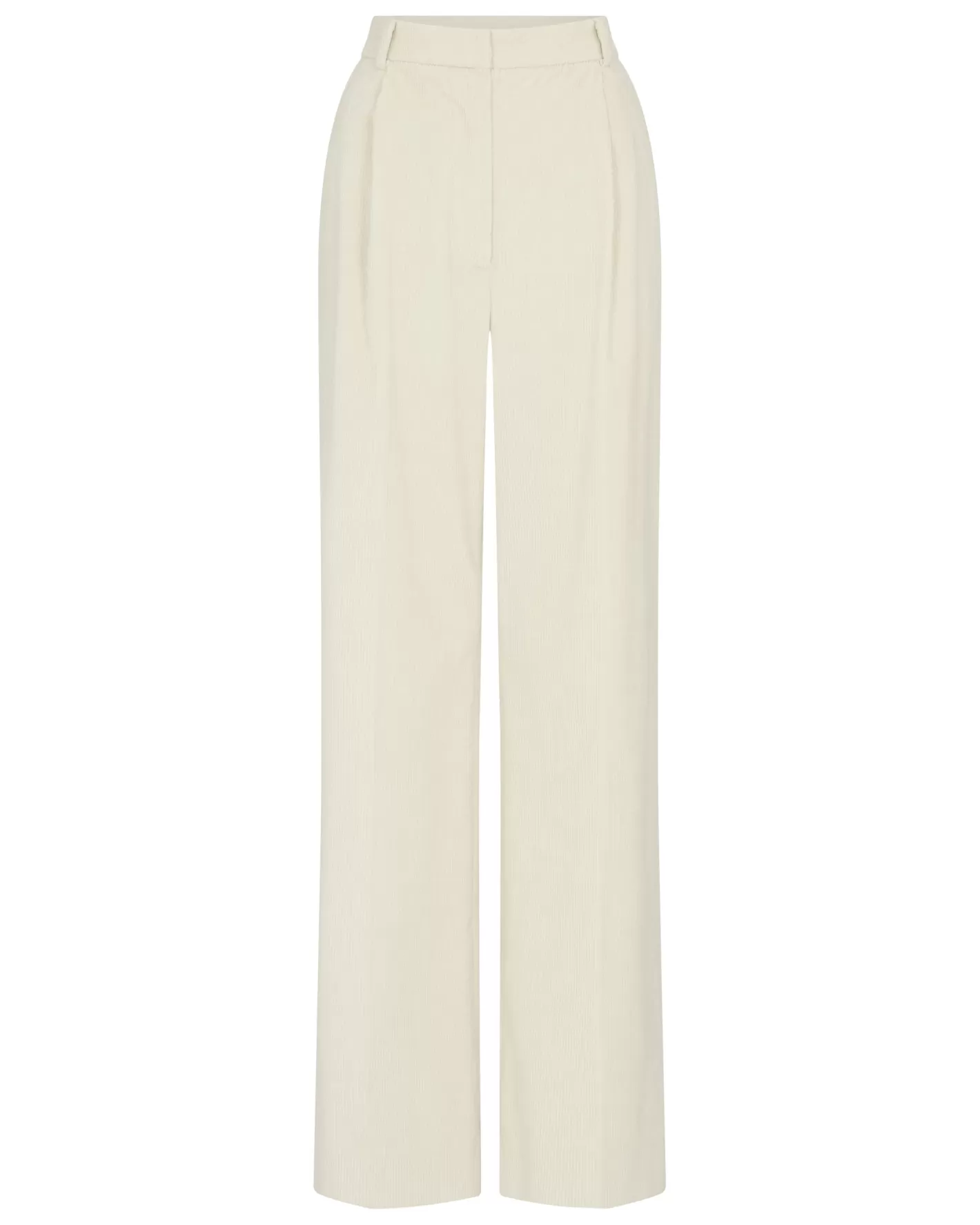 N.Peal Women's Florence Cord Wide Leg Pant*Women White | Natural
