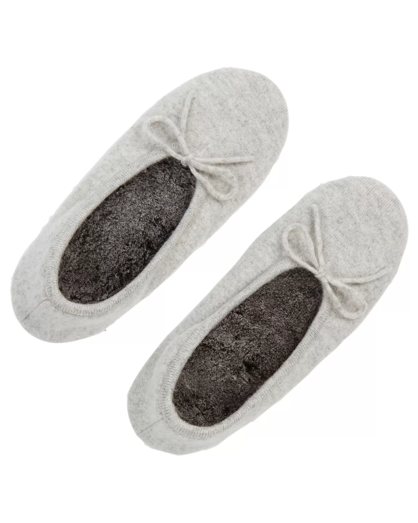 N.Peal Women's Fur Lined Cashmere Slippers*Women Homeware | Fur Trim Accessories