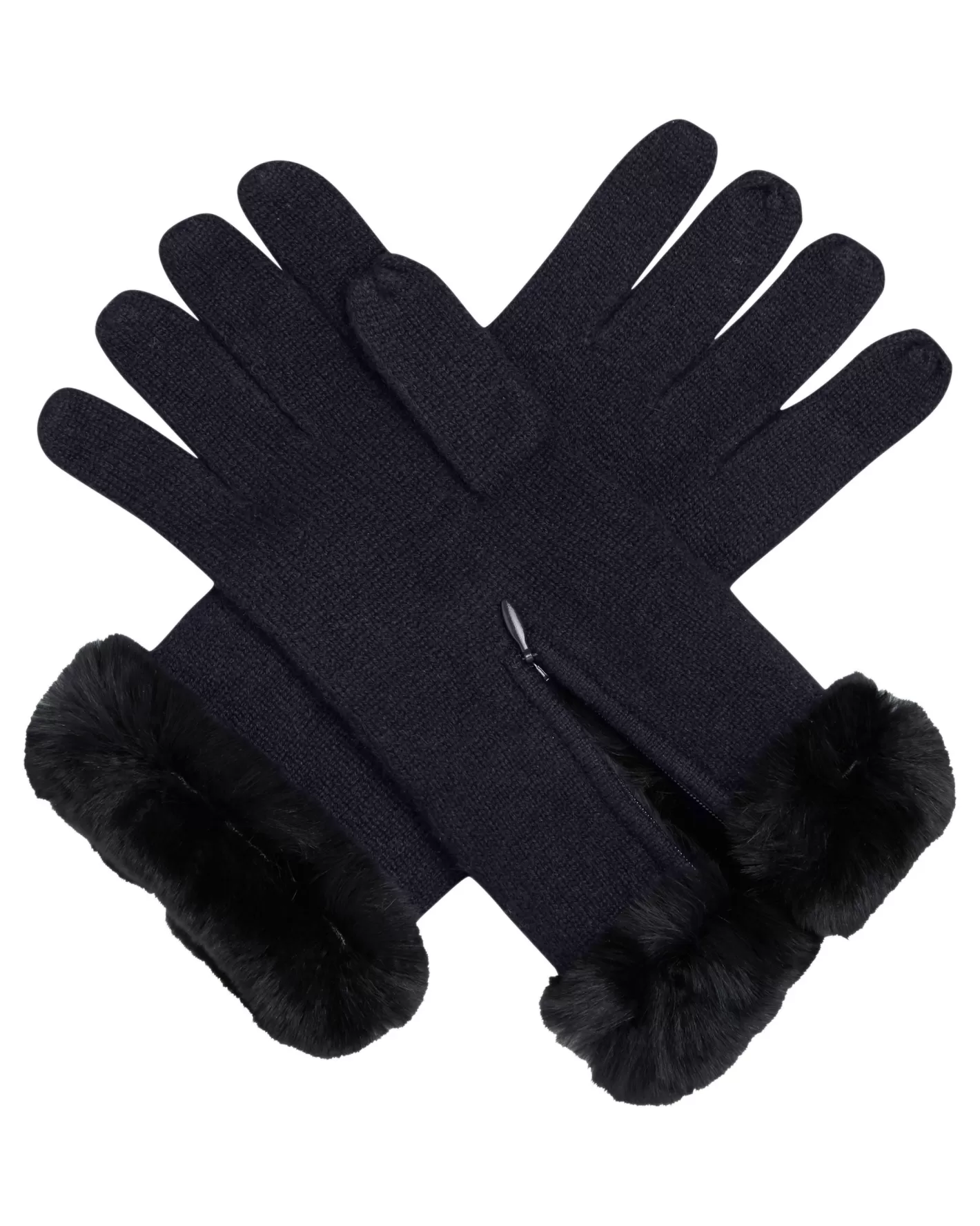 N.Peal Women's Fur Trim Cashmere Gloves*Women Fur Trim Accessories | Gloves