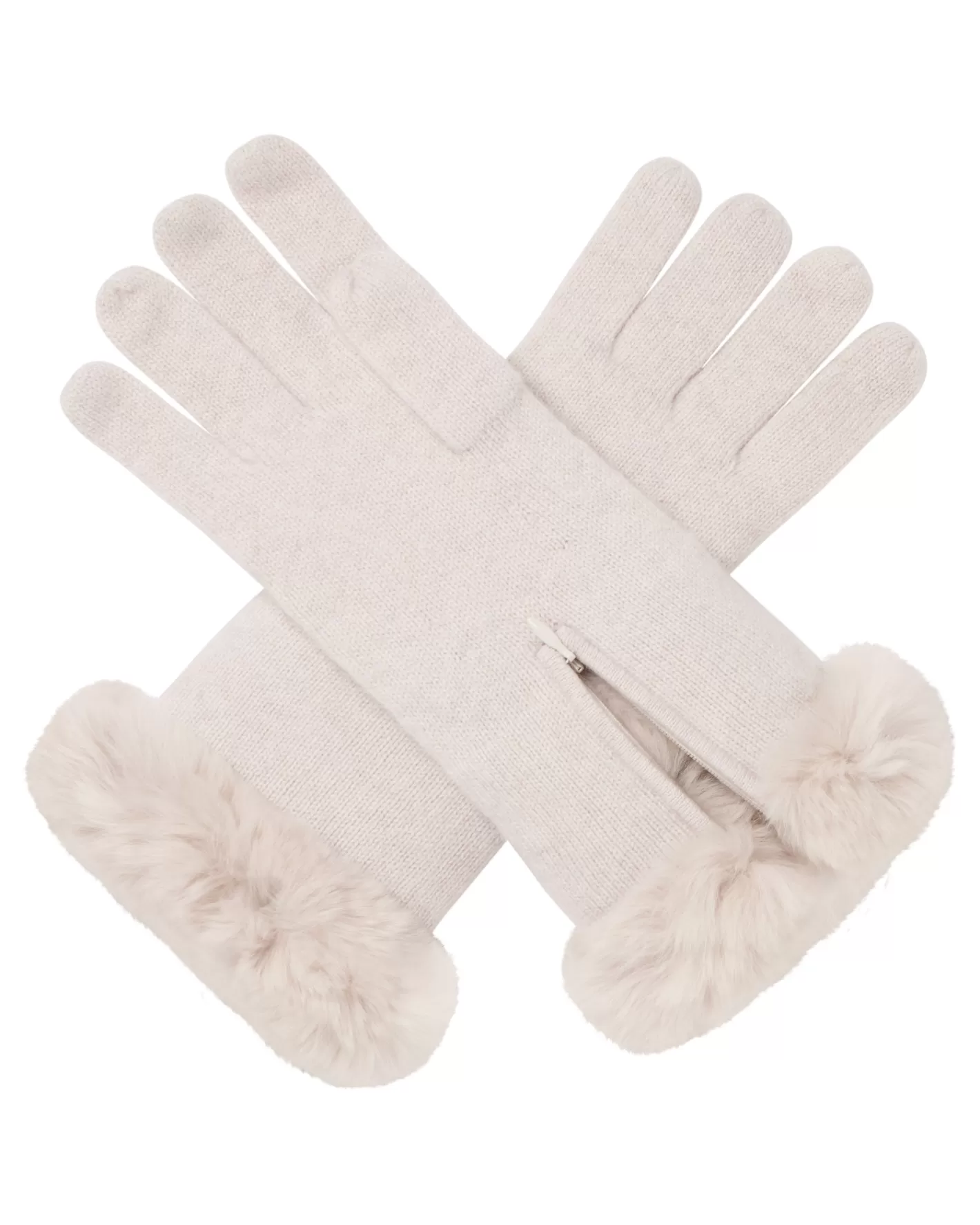 N.Peal Women's Fur Trim Cashmere Gloves*Women Fur Trim Accessories | Gloves