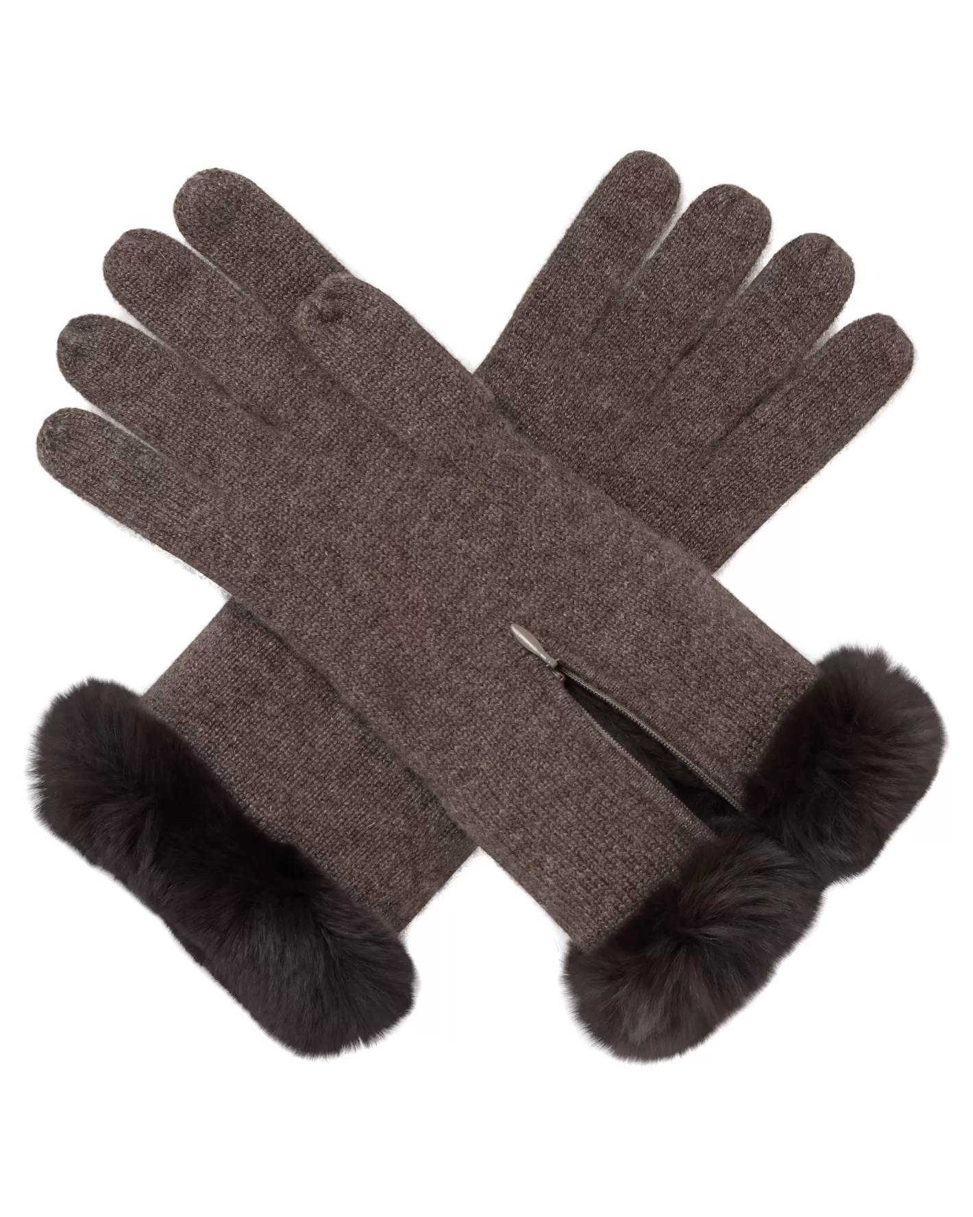 N.Peal Women's Fur Trim Cashmere Gloves*Women Gloves | Fur Trim Accessories