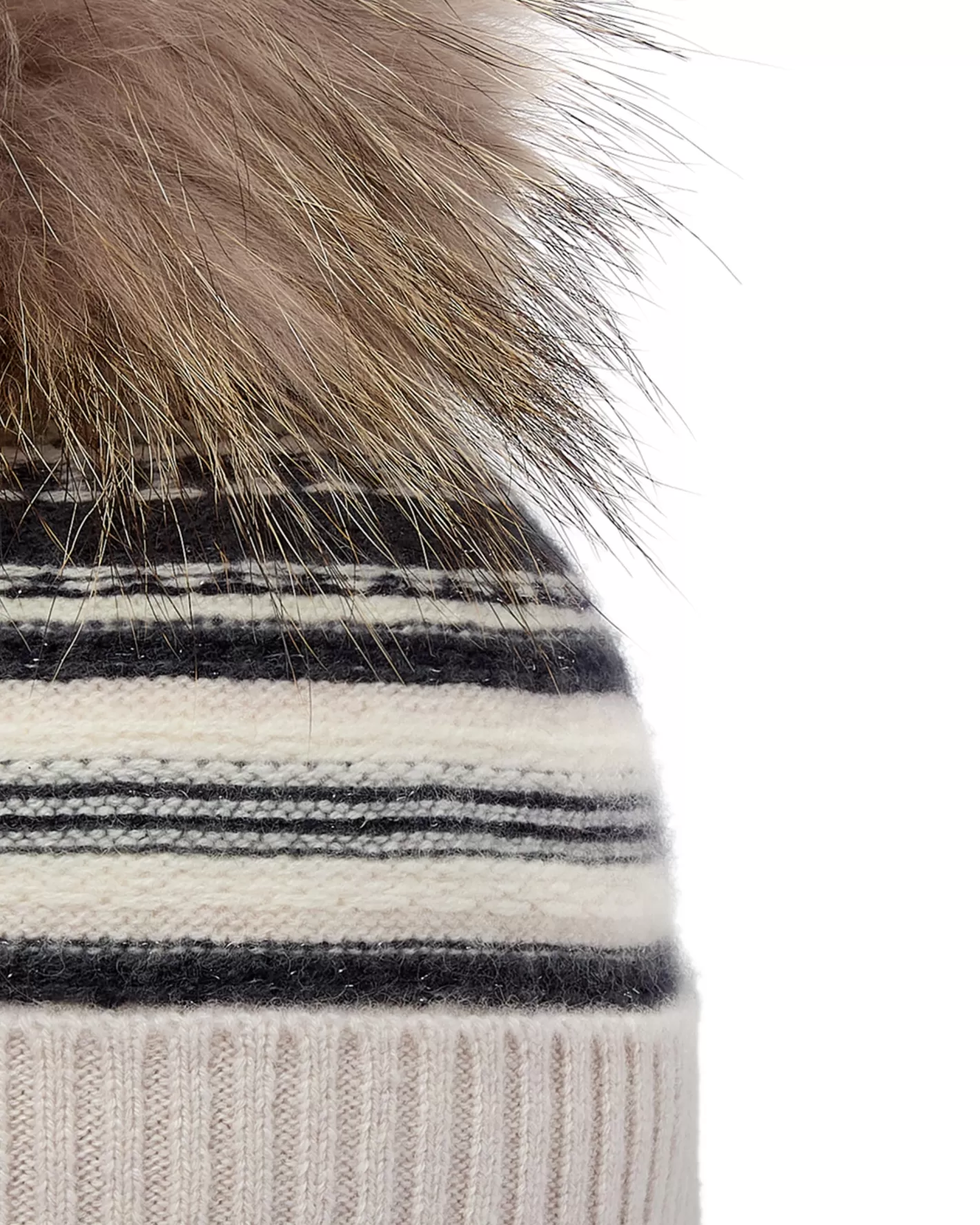 N.Peal Women's Gradual Fairisle Cashmere Hat With Lurex*Women Fur Trim Accessories | Hats