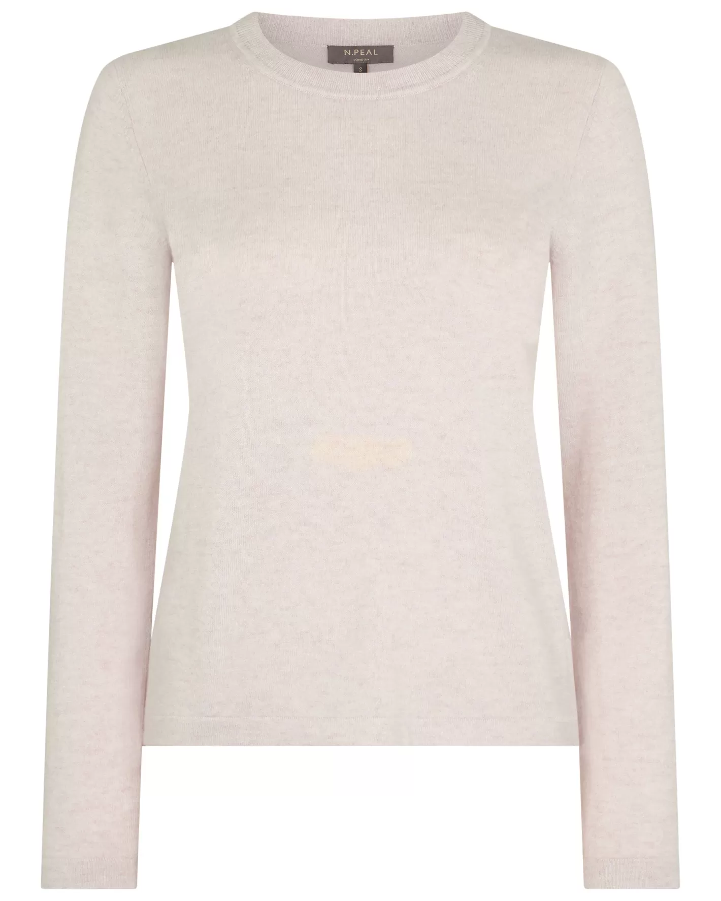 N.Peal Women's Hallie Round Neck Cashmere Sweater*Women White | Natural