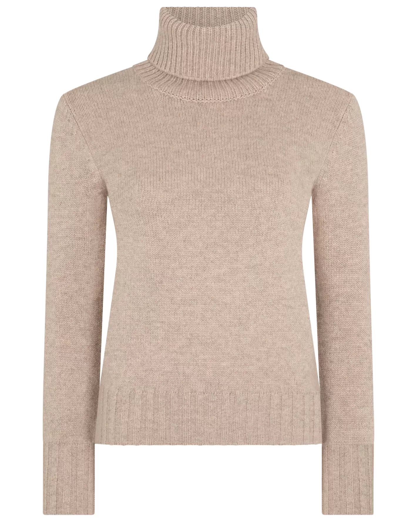 N.Peal Women's Hazel Chunky Turtle Neck Cashmere Sweater*Women Natural | Brown