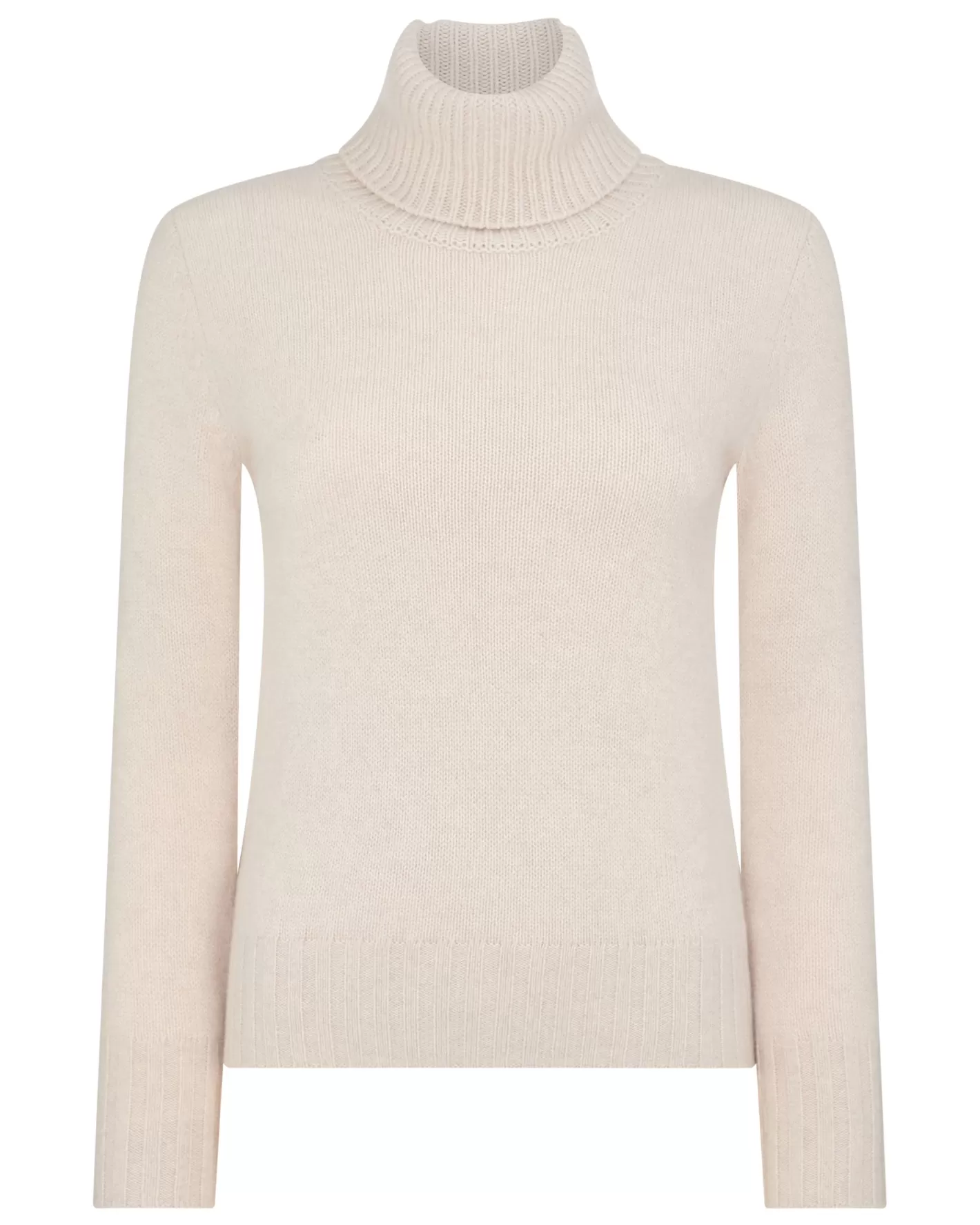 N.Peal Women's Hazel Chunky Turtle Neck Cashmere Sweater*Women White | Natural