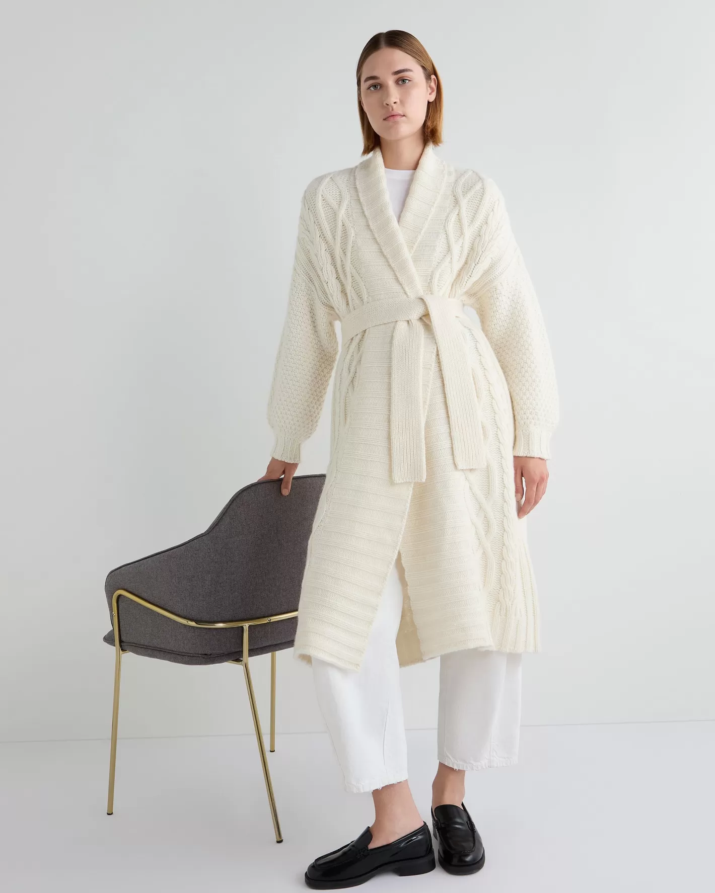 N.Peal Women's Hero Concept Cashmere Cardigan*Women White | Natural