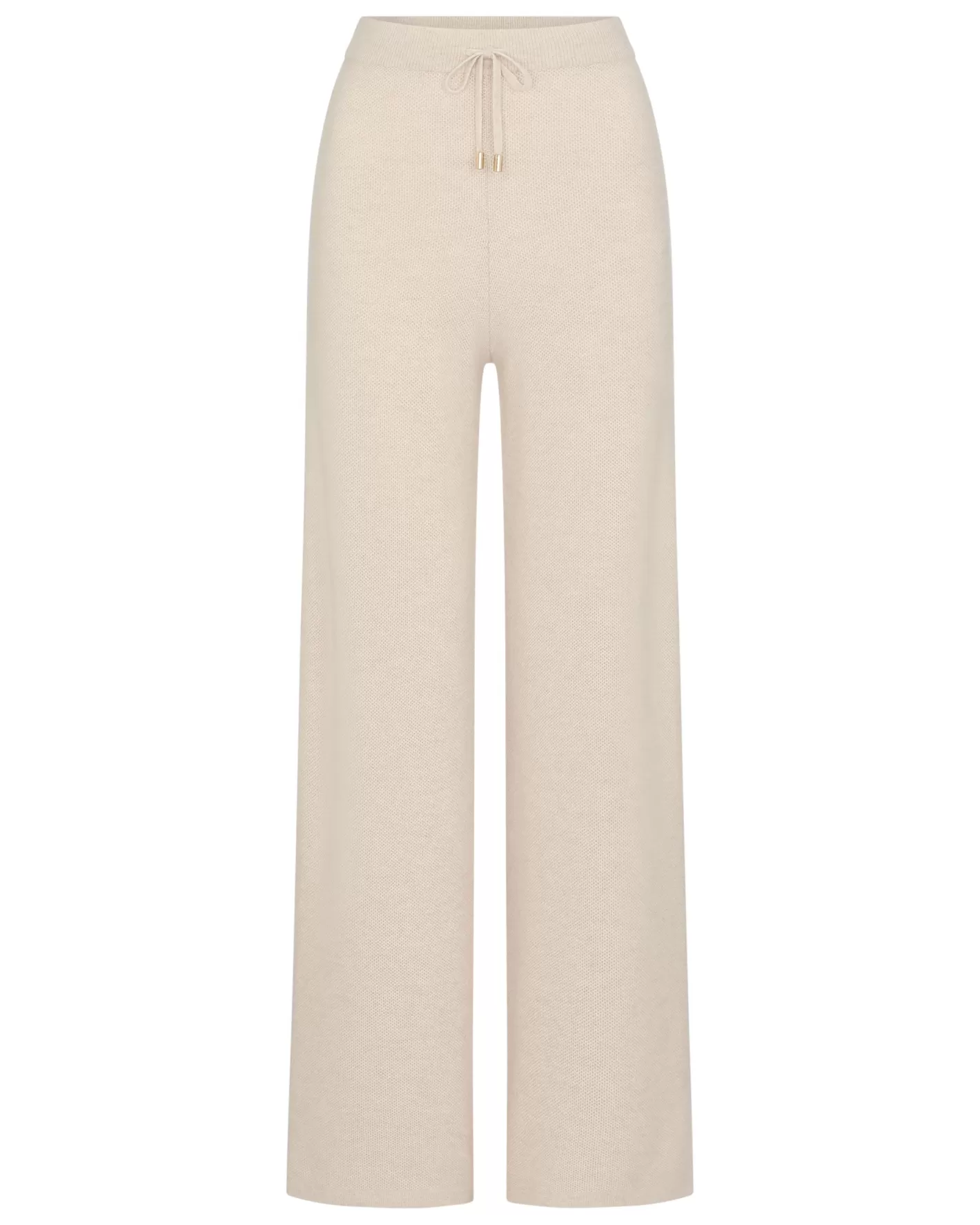 N.Peal Women's Honeycomb Knit Cashmere Pant*Women White | Natural