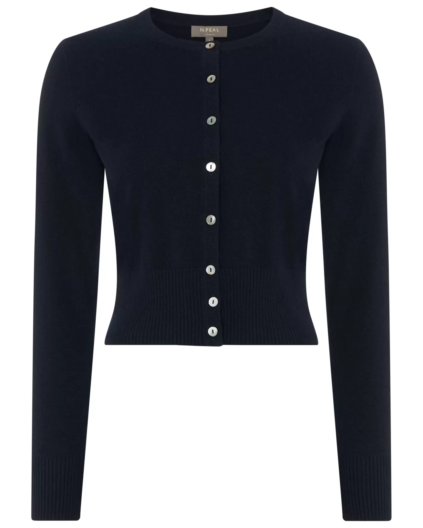 N.Peal Women's Ivy Cropped Cashmere Cardigan*Women Navy | Blue