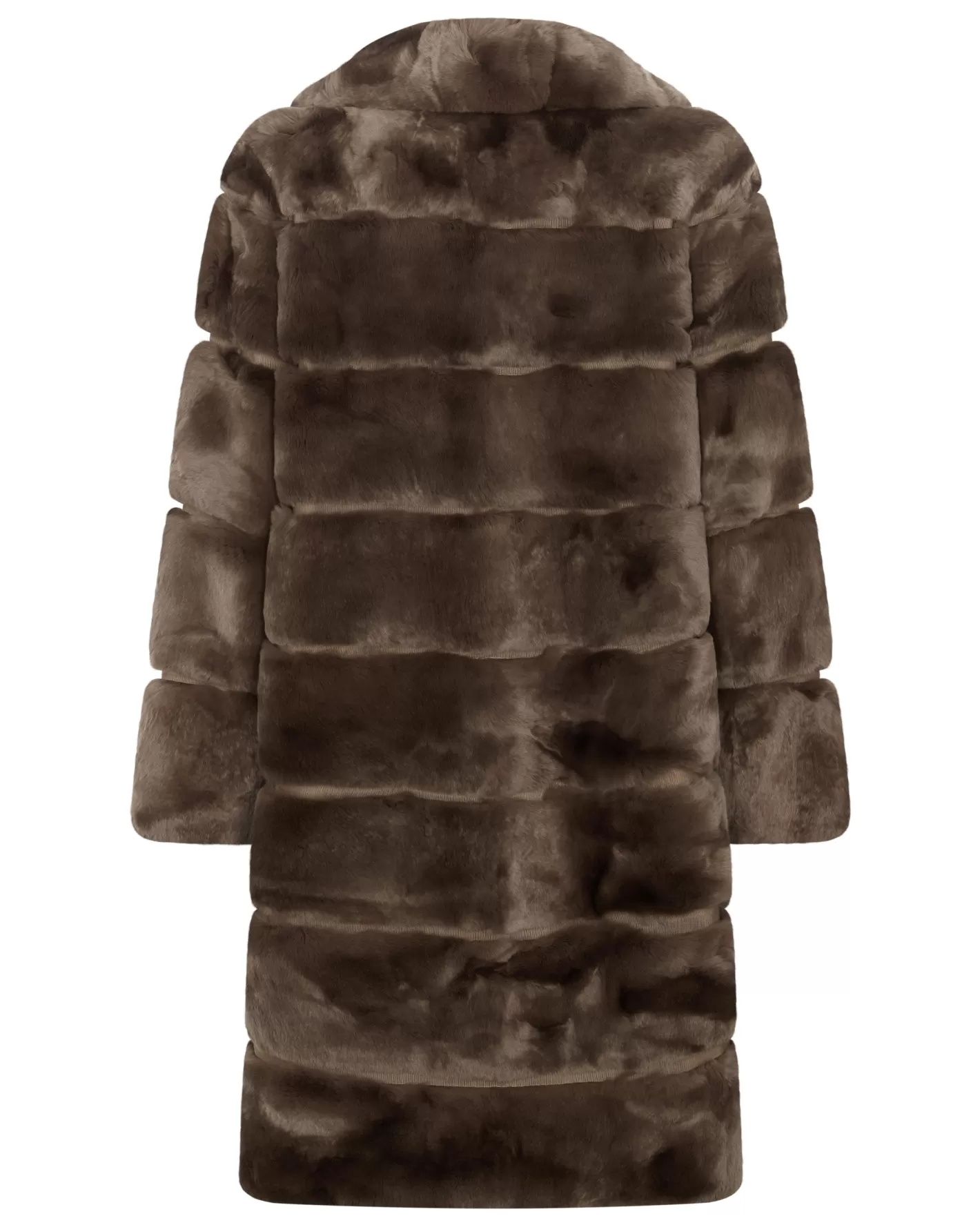 N.Peal Women's Long Rex Rabbit Coat*Women Brown | Coats & Jackets