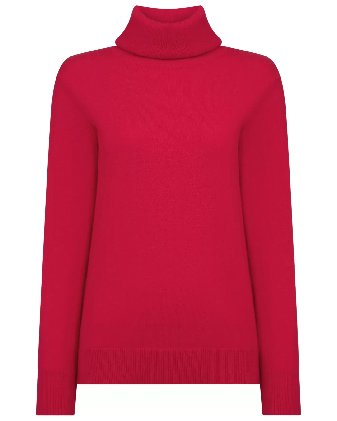 N.Peal Women's Loose Turtle Neck Cashmere Sweater*Women Red | Classic Cashmere