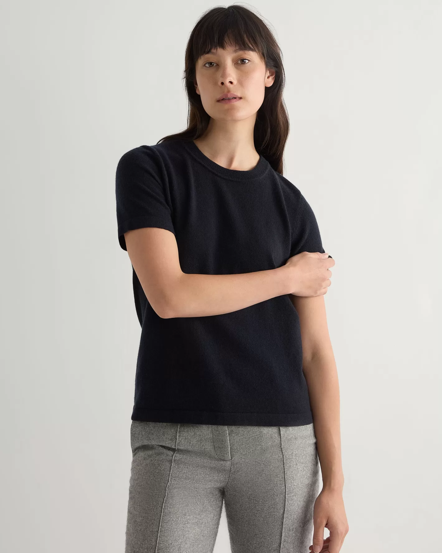 N.Peal Women's Lottie Cashmere T-Shirt*Women Navy | Blue