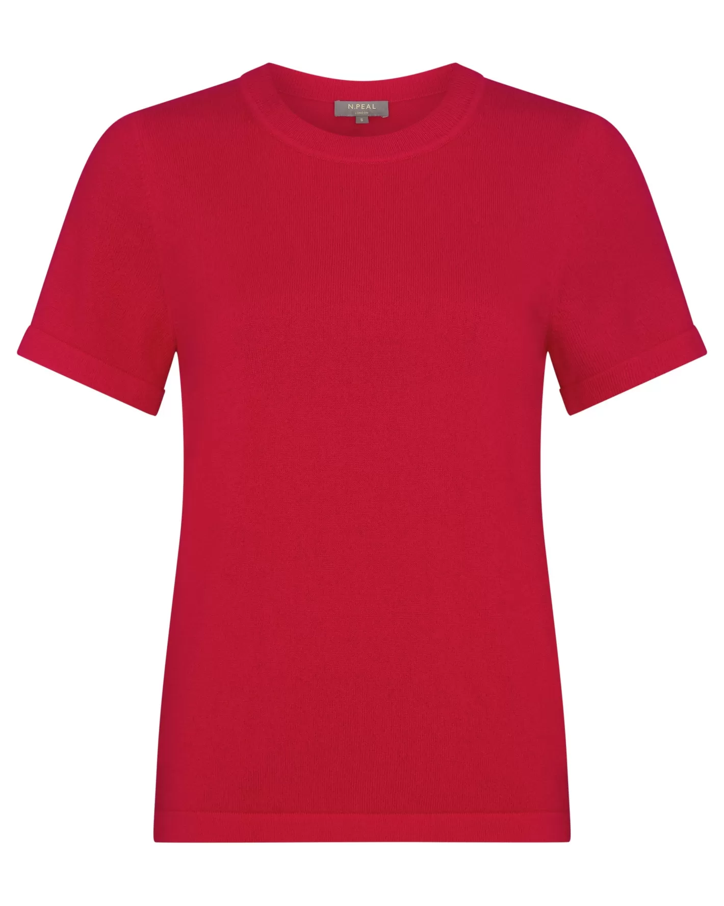 N.Peal Women's Lottie Cashmere T-Shirt*Women Red | Classic Cashmere