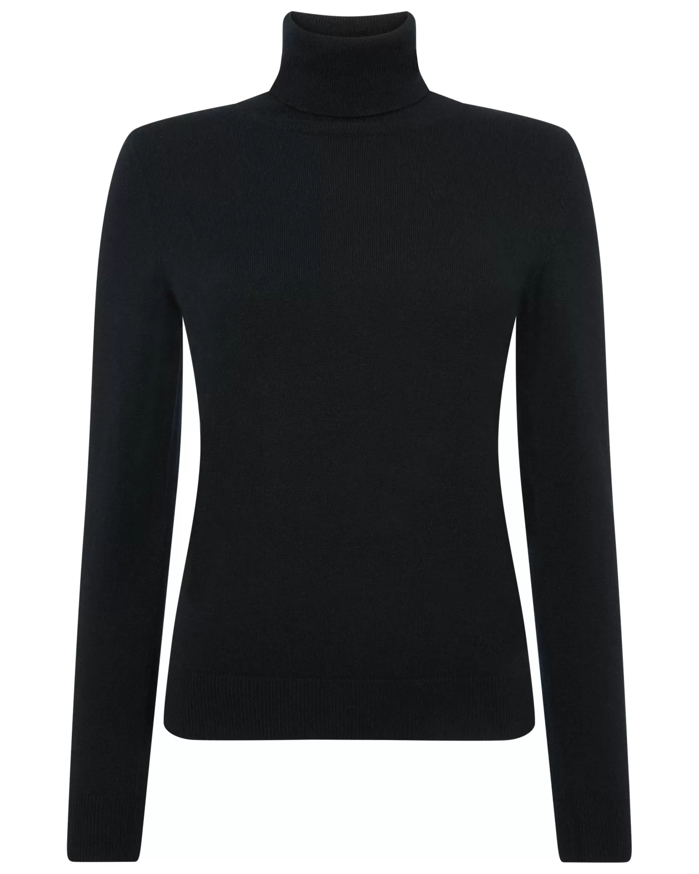 N.Peal Women's Luna Turtle Neck Cashmere Sweater*Women Black | Classic Cashmere