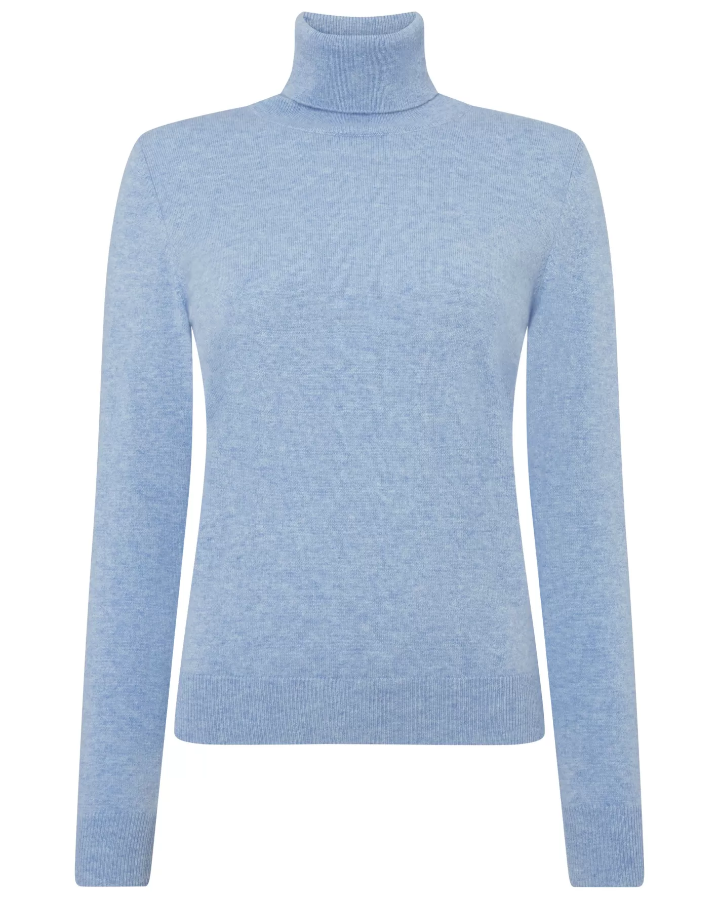 N.Peal Women's Luna Turtle Neck Cashmere Sweater*Women Blue | Classic Cashmere