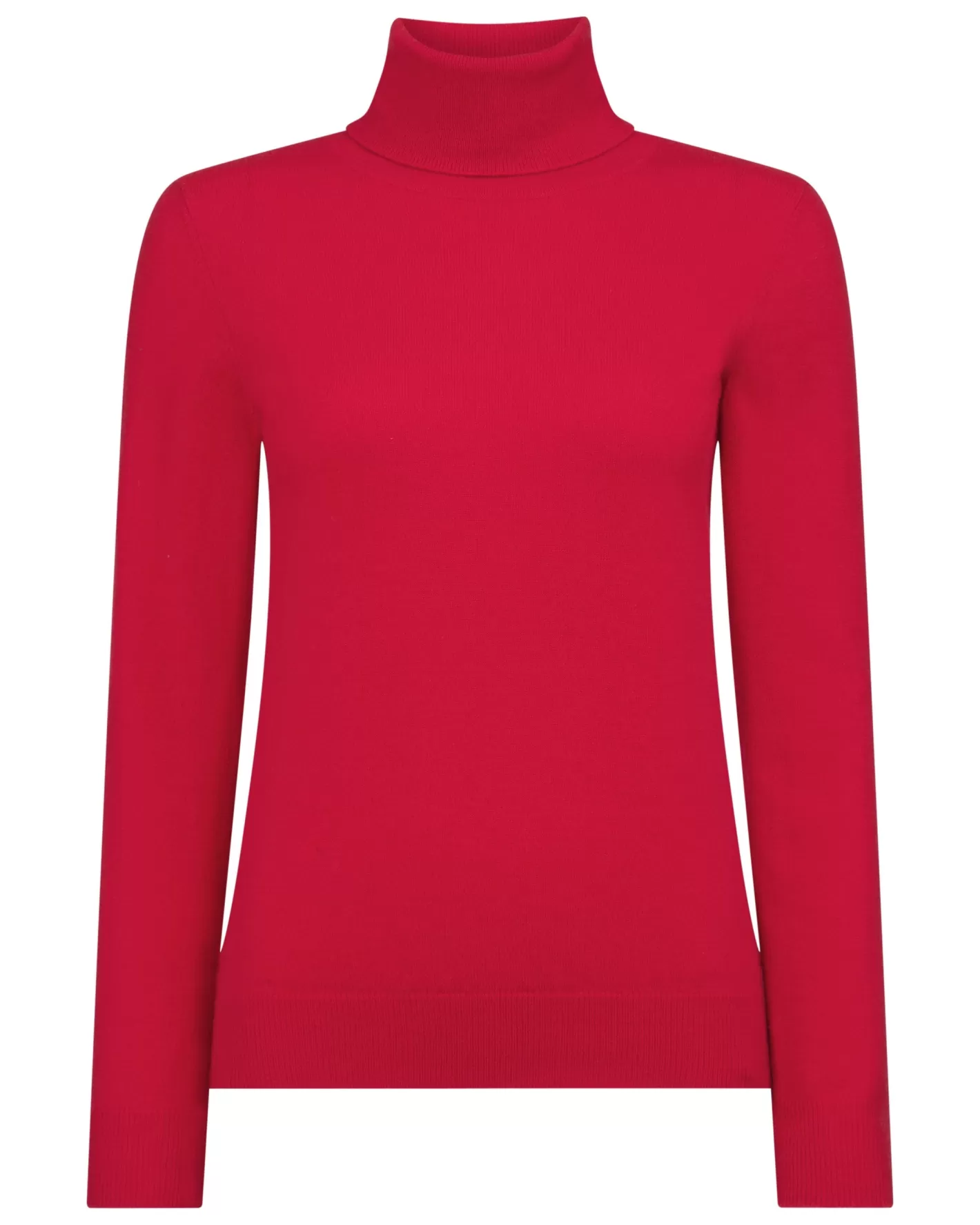 N.Peal Women's Luna Turtle Neck Cashmere Sweater*Women Red | Classic Cashmere