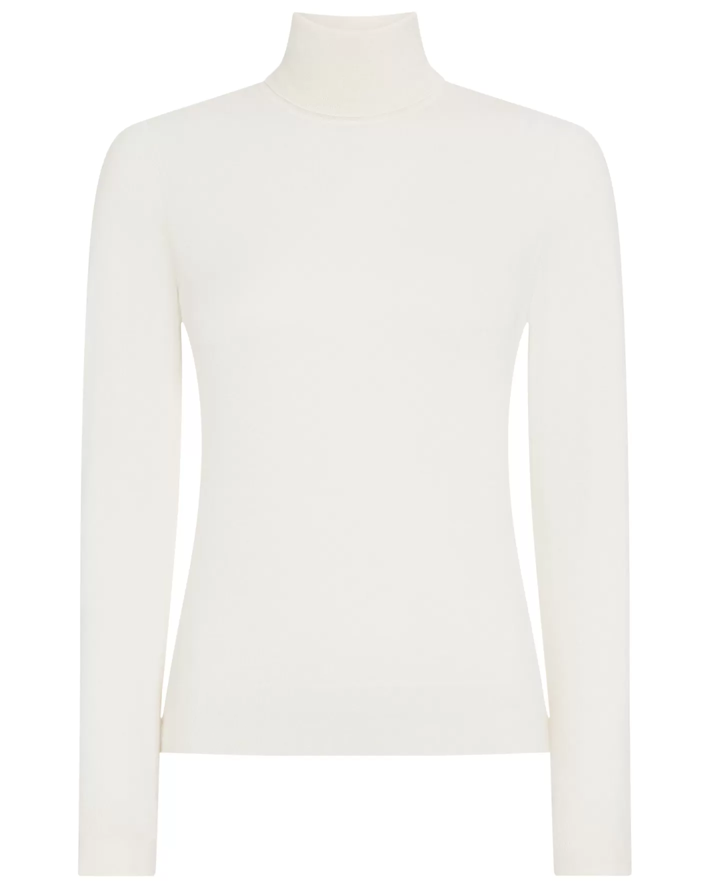 N.Peal Women's Margot Superfine Cashmere Turtle Neck Sweater*Women White | Natural