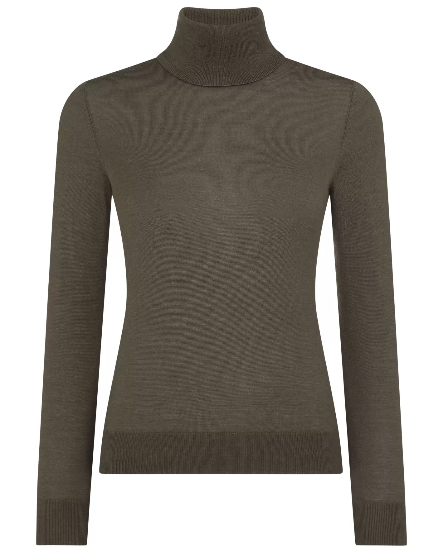 N.Peal Women's Margot Superfine Cashmere Turtle Neck Sweater*Women Natural | Brown