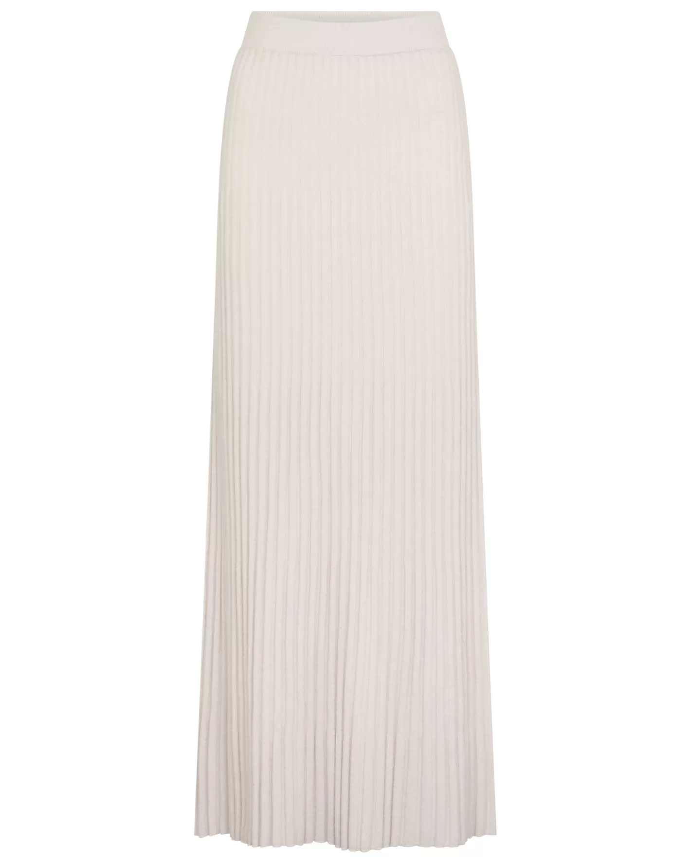 N.Peal Women's Maxi Rib Cashmere Skirt*Women White | Natural