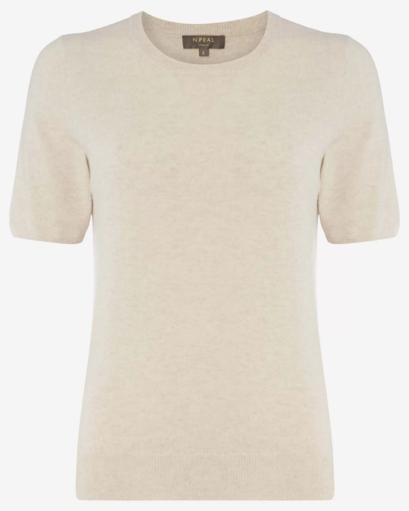 N.Peal Women's Milly Classic Cashmere T-Shirt*Women White | Natural