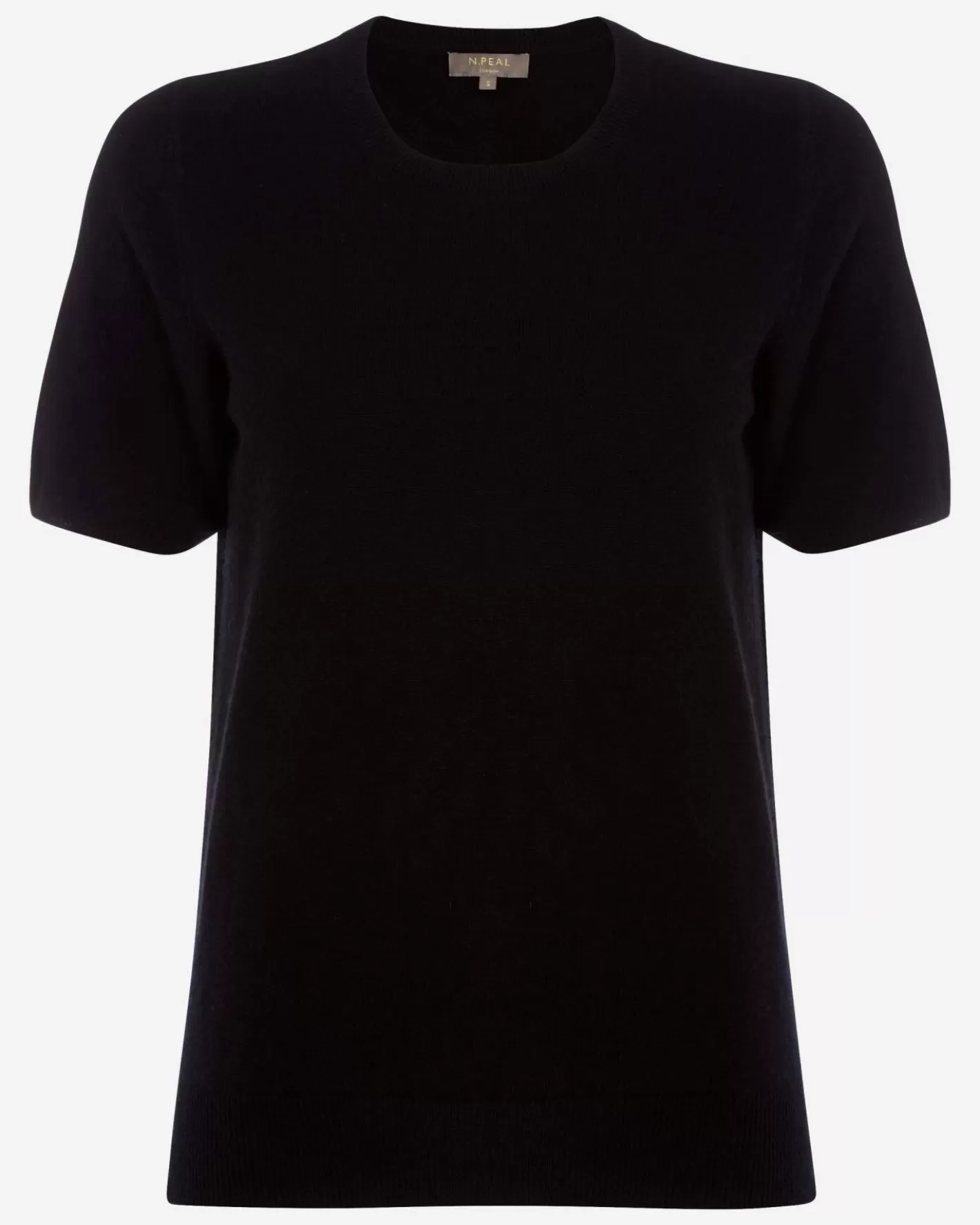 N.Peal Women's Milly Classic Cashmere T-Shirt*Women Black | Tops & T-shirts