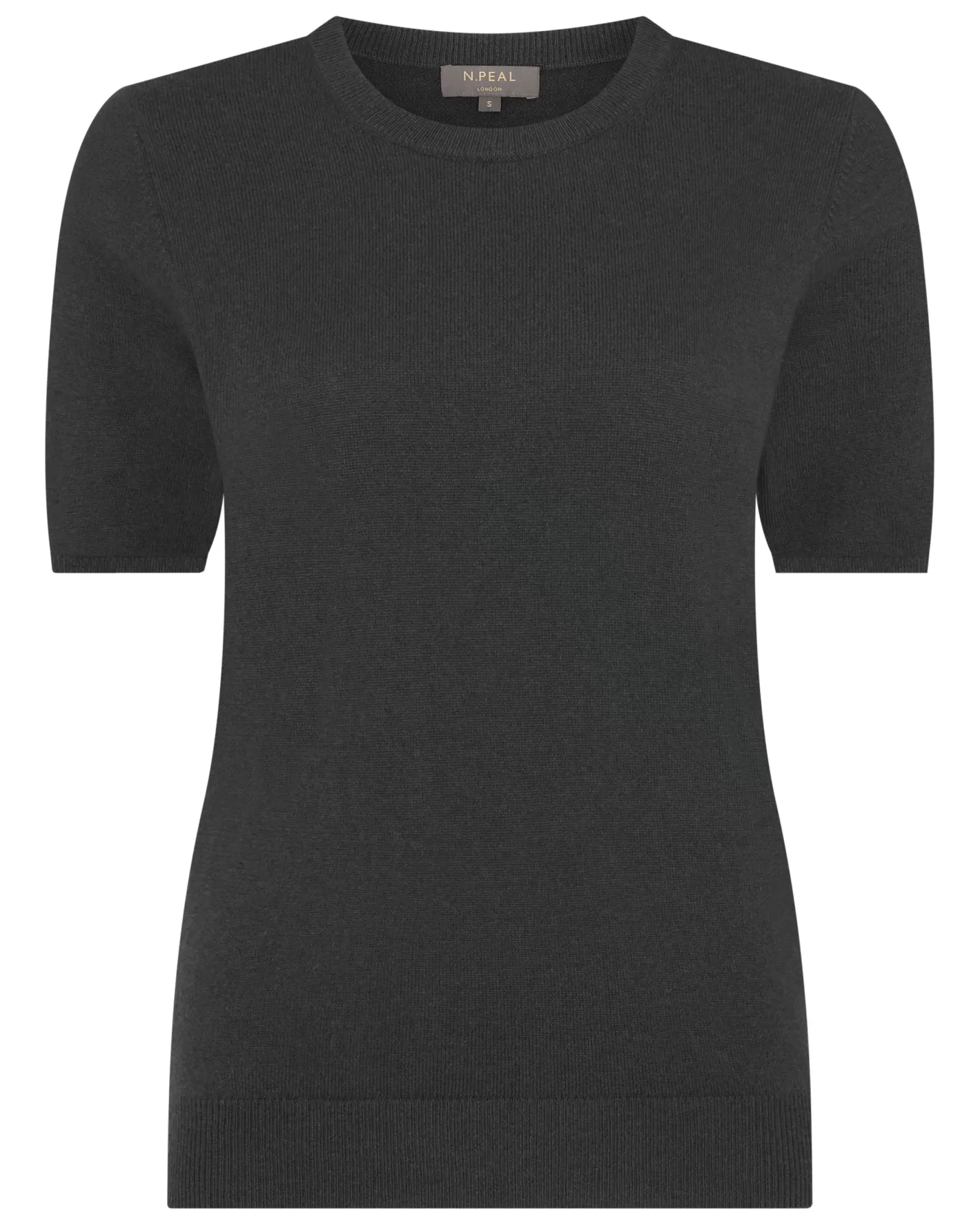 N.Peal Women's Milly Classic Cashmere T-Shirt*Women Dark Grey | Classic Cashmere