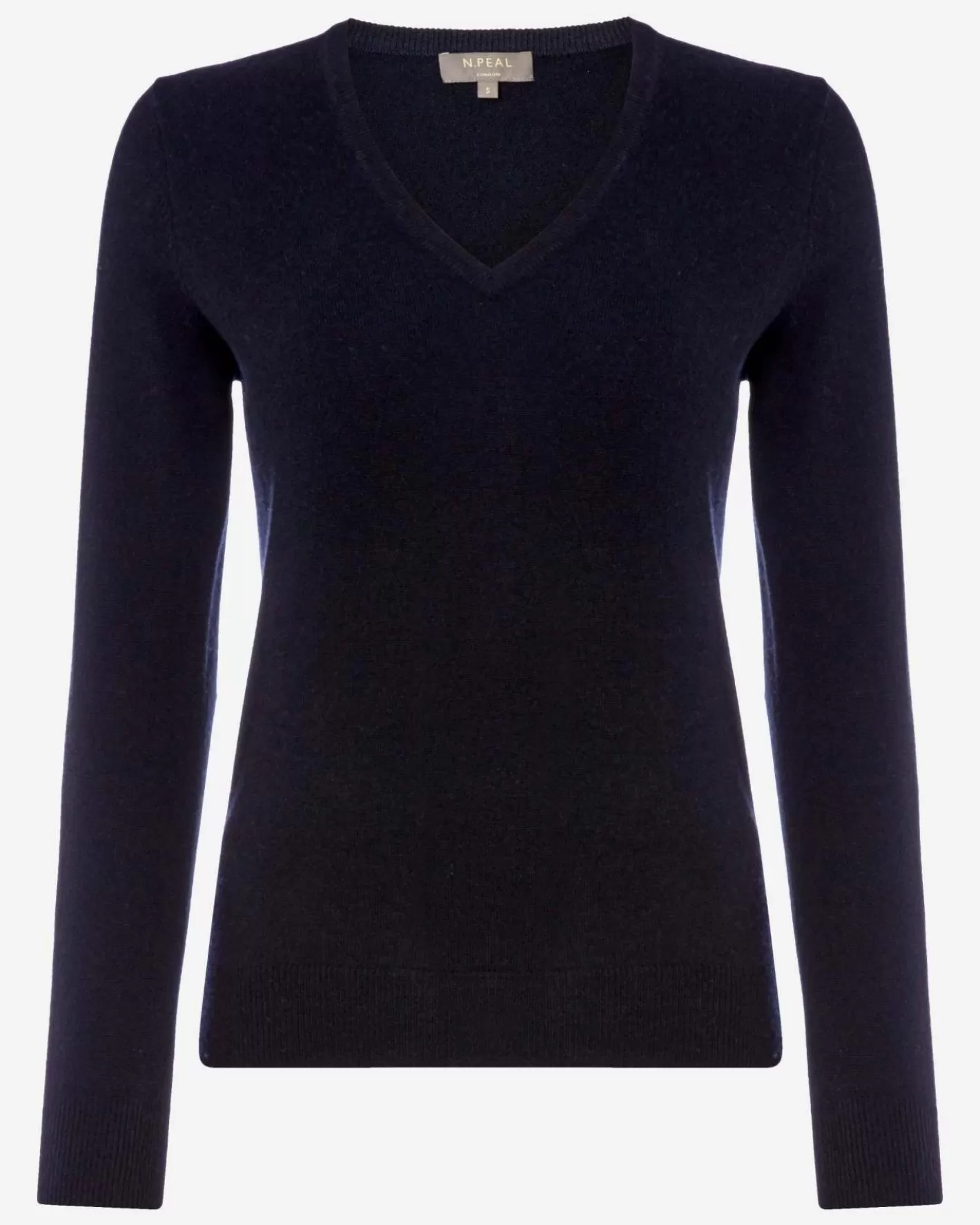 N.Peal Women's Phoebe V Neck Cashmere Sweater*Women Navy | Blue