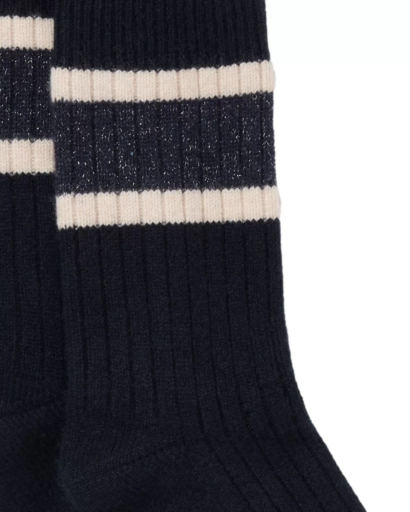 N.Peal Women's Rib Stripe Cashmere Socks*Women Slippers & Socks | Gloves