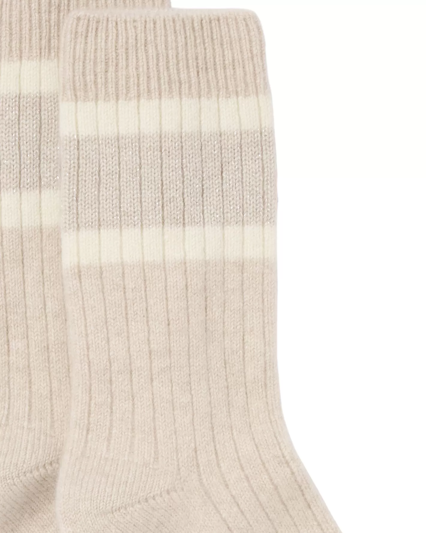 N.Peal Women's Rib Stripe Cashmere Socks*Women Slippers & Socks | Gloves