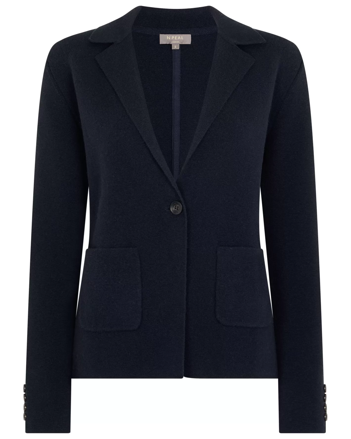 N.Peal Women's Single Breasted Cashmere Blazer*Women Navy | Blue