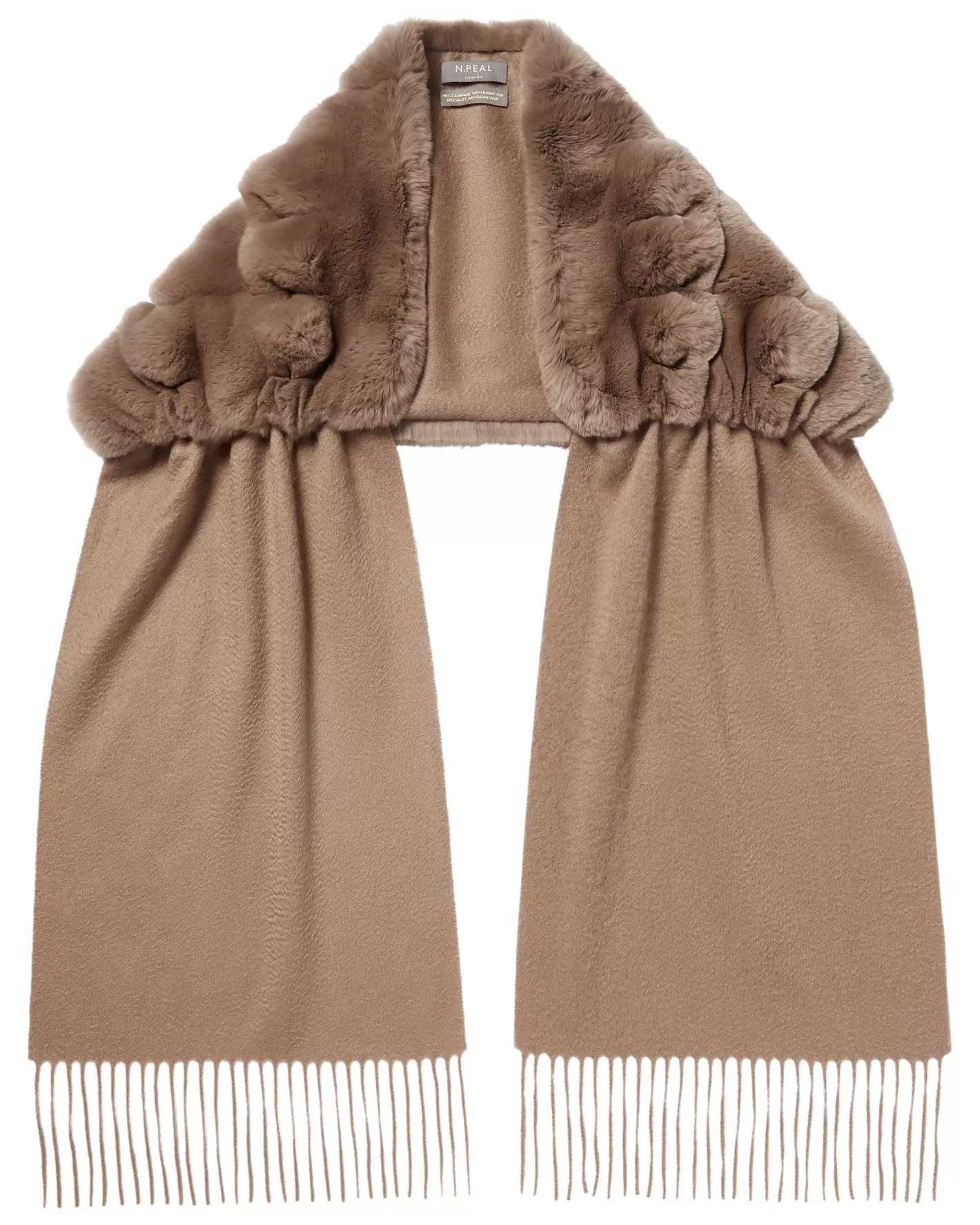 N.Peal Women's St Moritz Fur Neck Scarf*Women Fur Trim Accessories | Cashmere Scarves