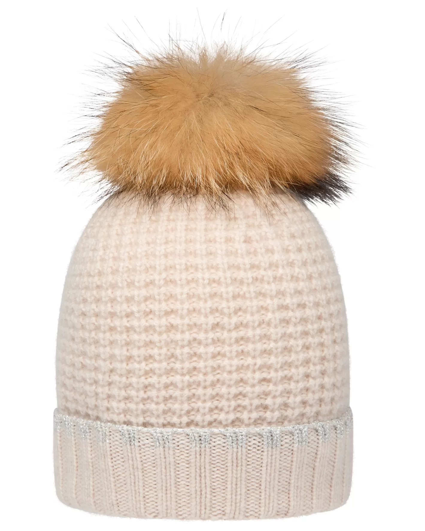 N.Peal Women's Waffle Stitch Cashmere Hat*Women Fur Trim Accessories | Hats