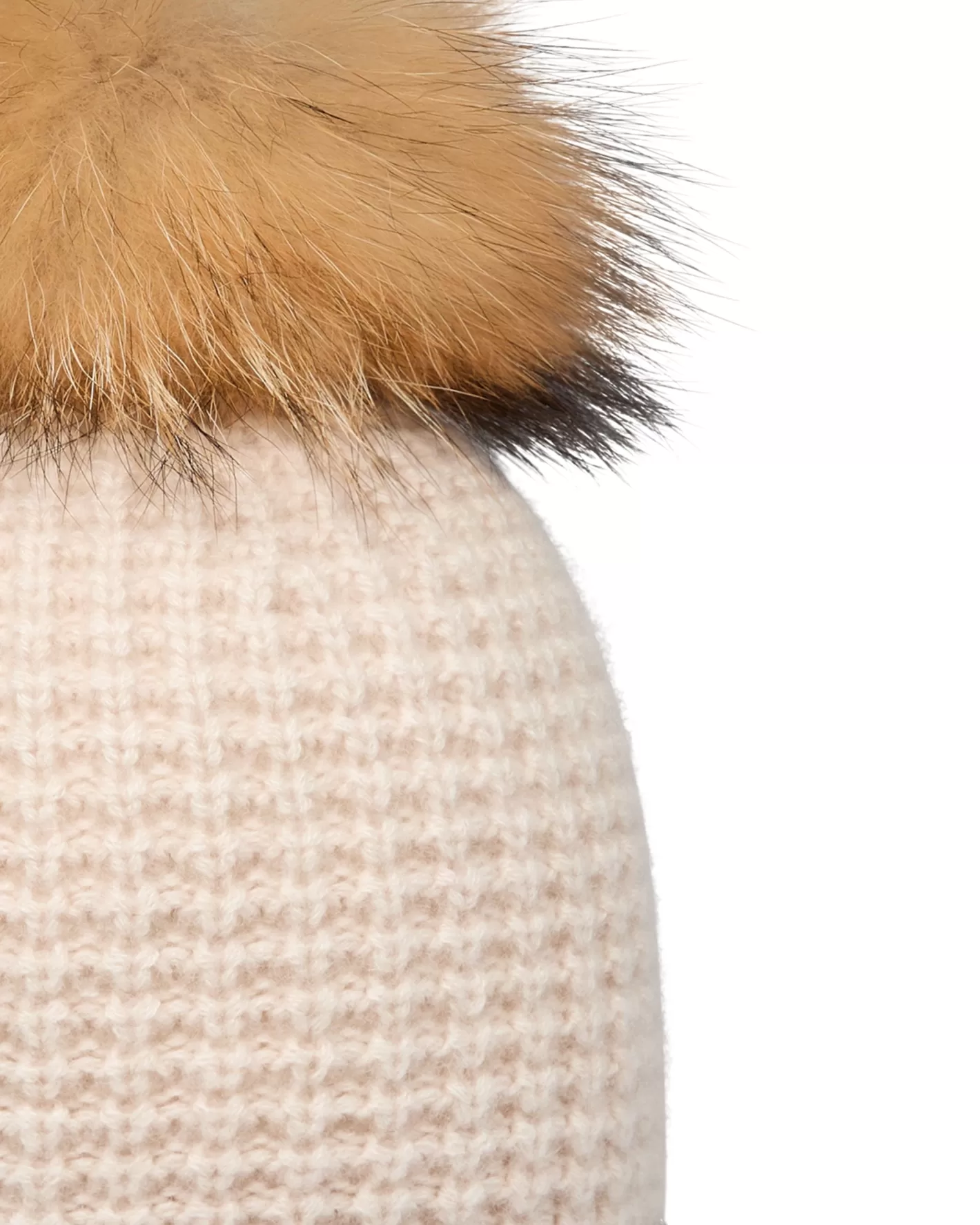 N.Peal Women's Waffle Stitch Cashmere Hat*Women Fur Trim Accessories | Hats